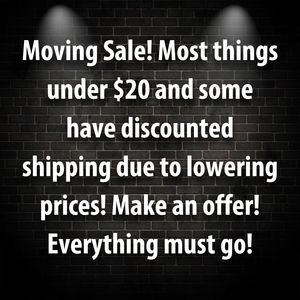 Moving sale
